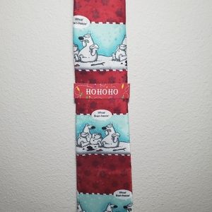 HoHoHo Christmas Polar Bear Brain Freeze Necktie
